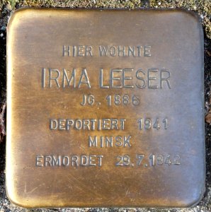 Stolpersteine Bremerhaven – Irma Leeser