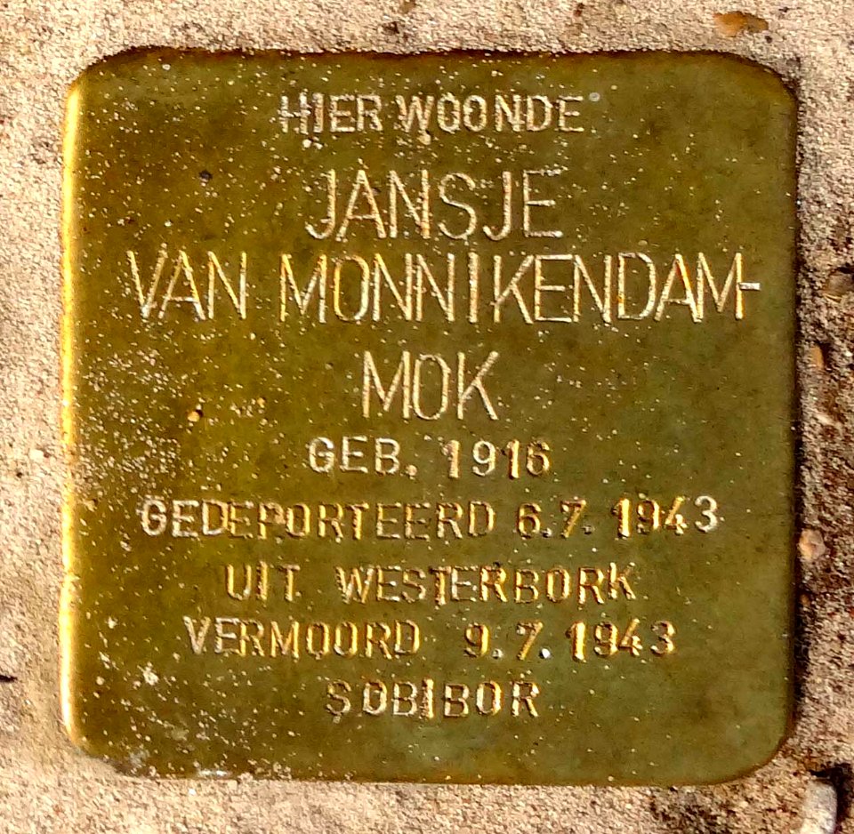 Stolpersteine Gouda Achter de Vismarkt 72 (detail5)