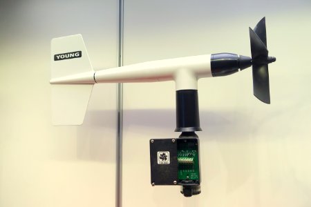 Storm Chaser Windmill, anemometer, R. M. Young Company, 2010 - Museum of Science and Industry (Chicago) - DSC06367