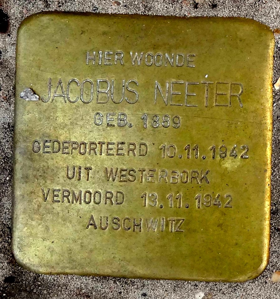 Stolpersteine Gouda Blekerssingel29 (detail1)