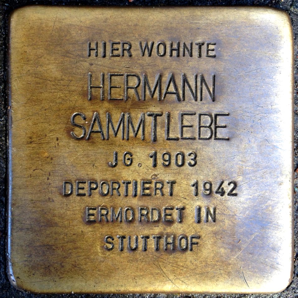 Stolpersteine Bremerhaven – Hermann Sammtlebe