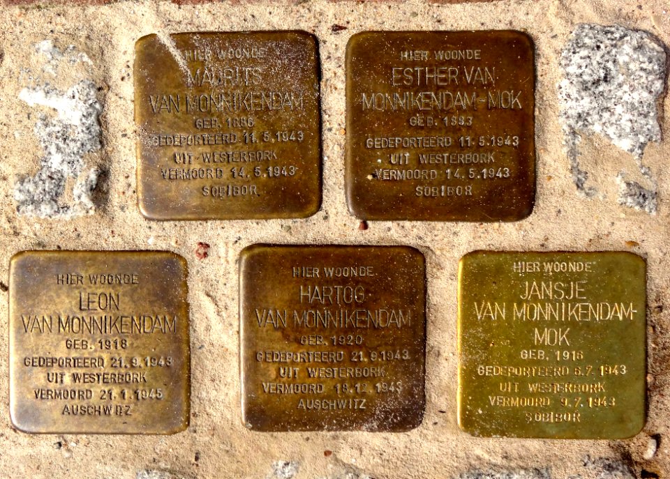 Stolpersteine Gouda Achter de Vismarkt 72