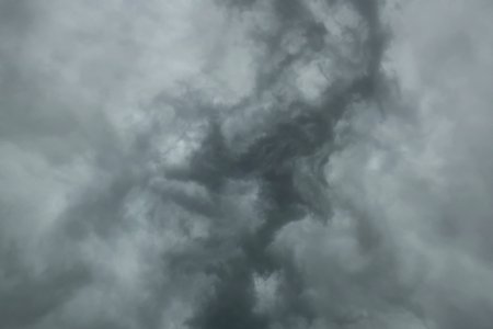 Storm clouds over Dalbey Memorial Park in Gillette, Wyoming