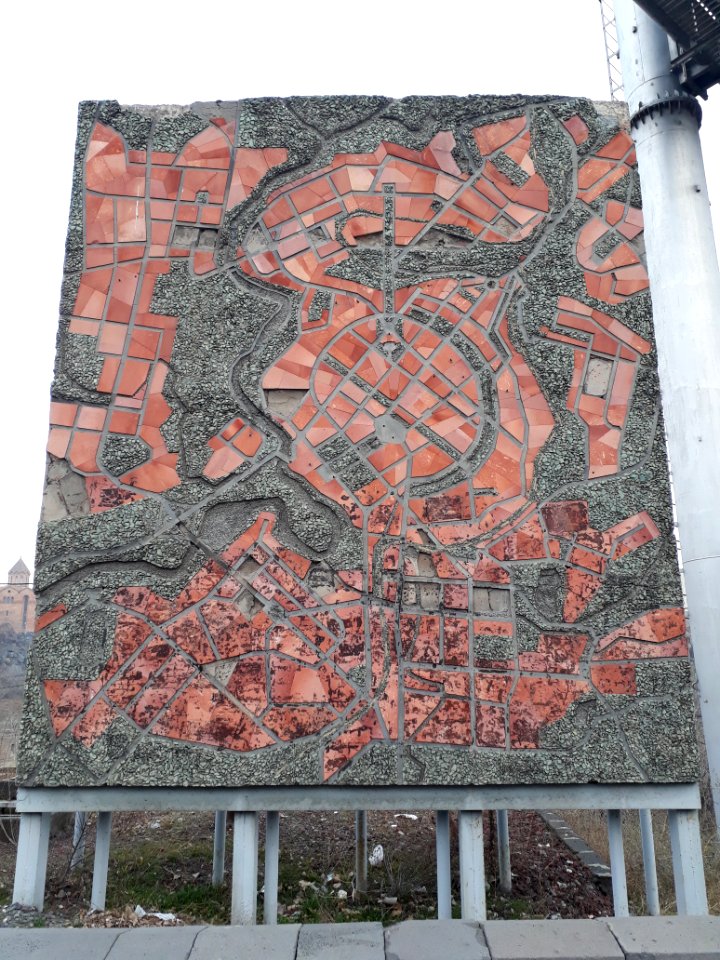 Stone map Yerevan