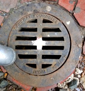 Storm drain, General Foundries India - Cambridge, MA photo