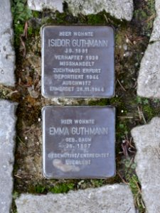 Stolpersteine Arnstadt Untergasse 4