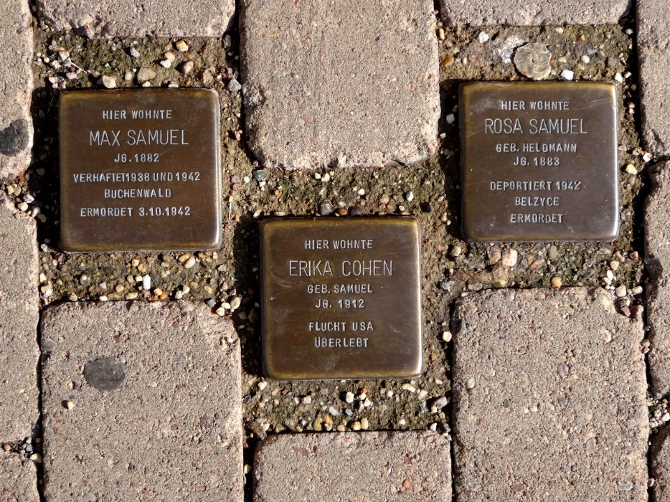 Stolpersteine Arnstadt Karl-Marien-Straße 17