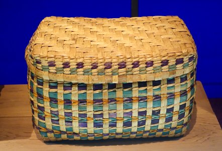 Storage basket, North American - Etnografiska museet - Stockholm, Sweden - DSC01220