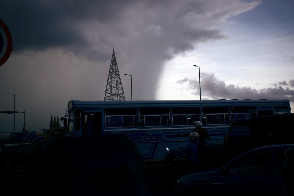 Storm front moving in over Colombo 01