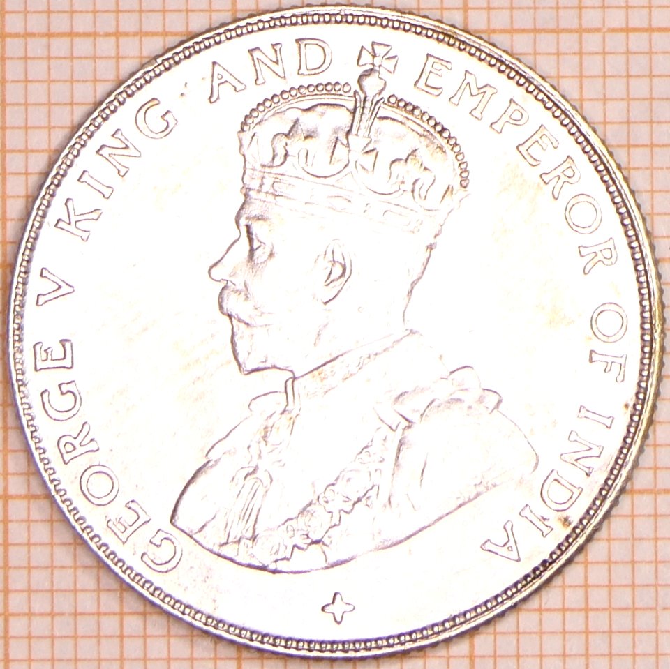 Straits Settlements Half Dollar 1921 - obverse