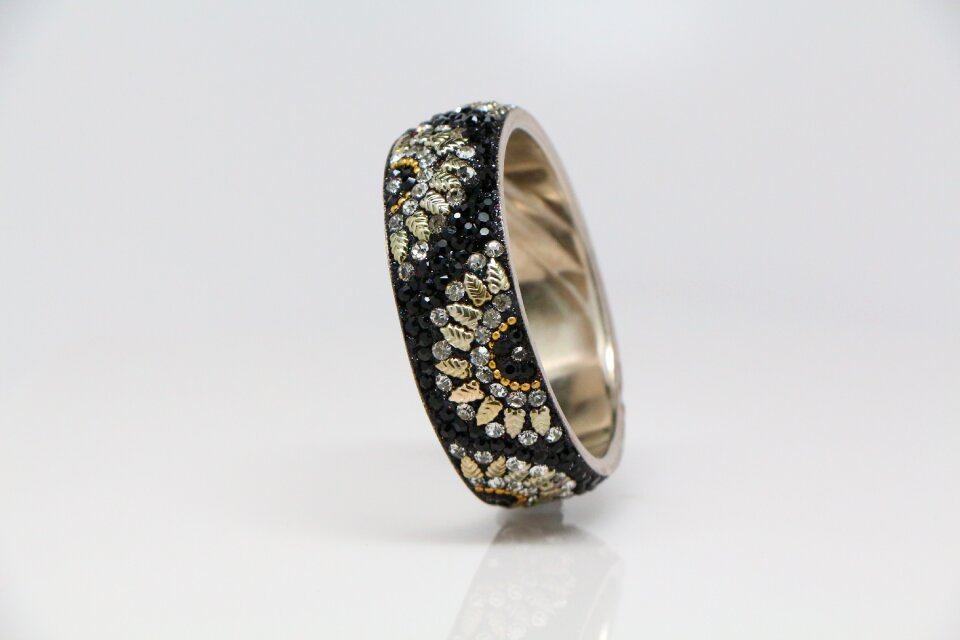 Bangle handmade bangle crystal bangle