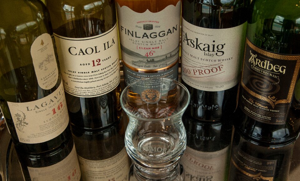 Whisky distillery peaty