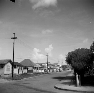 Straat in Mundo Novo in Willemstad op Curaçao, Bestanddeelnr 252-7181