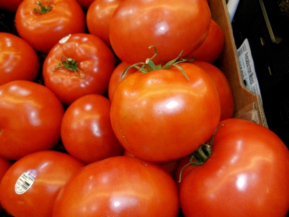 Store tomatoes close up