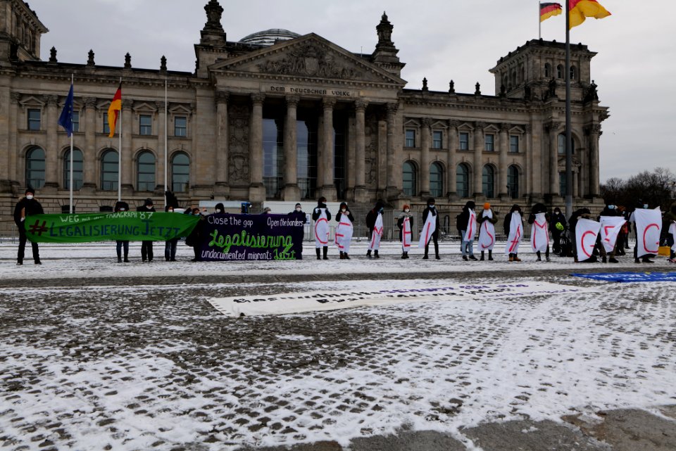 Stop deportations protest Berlin 2021-02-06 10
