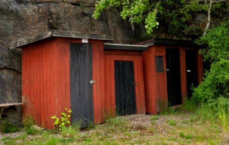 Storage huts at Holma Marina 2 photo