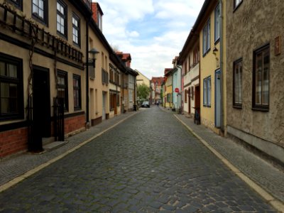 Straßenansicht Erfurt Glockengasse