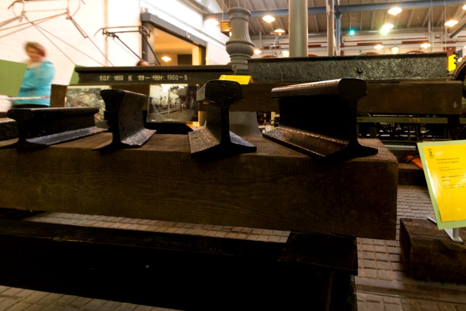Straßenbahnmuseum Dresden - Schienenprofile