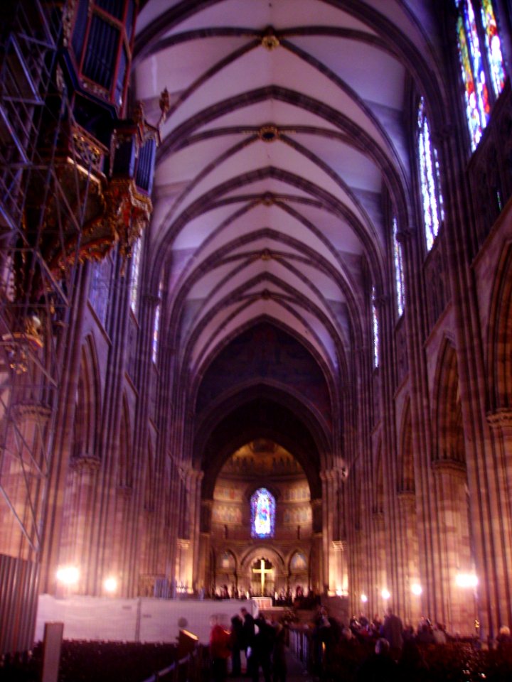 Straßburg Cathédrale Notre-Dame Innen Langhaus