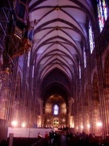 Straßburg Cathédrale Notre-Dame Innen Langhaus