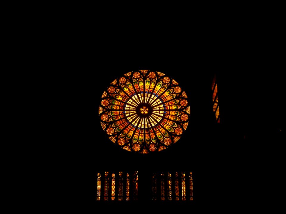 Straßburg Cathédrale Notre-Dame Innen Rosette 3