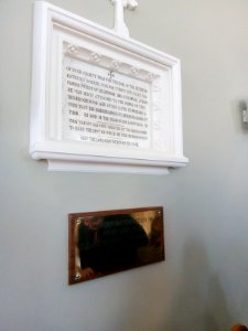 Straffan Catholic church plaques photo