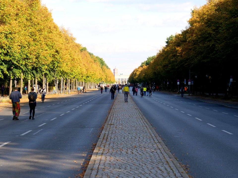 Straße des 17. Juni during Extinction Rebellion blockade of Großer Stern 07