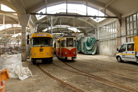 Straßenbahn Betriebsfahrzeuge Betriebshof Waltherstraße (2)