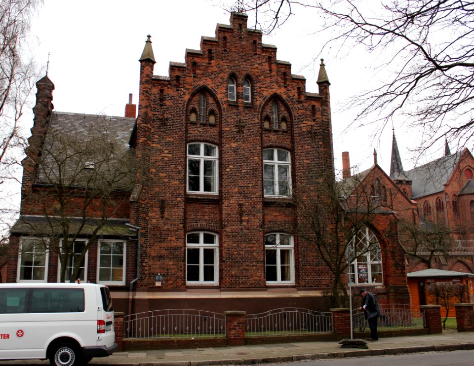 Strafanstalt Oslebshausen, Direktorenwohnhaus, Justizvollzugsanstalt Oslebshausen in Bremen, Sonnemannstraße 1