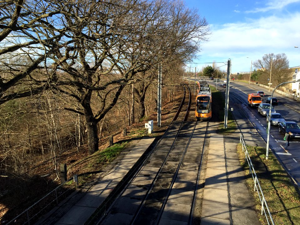Straßenbahn Industriegelände Dresden 2