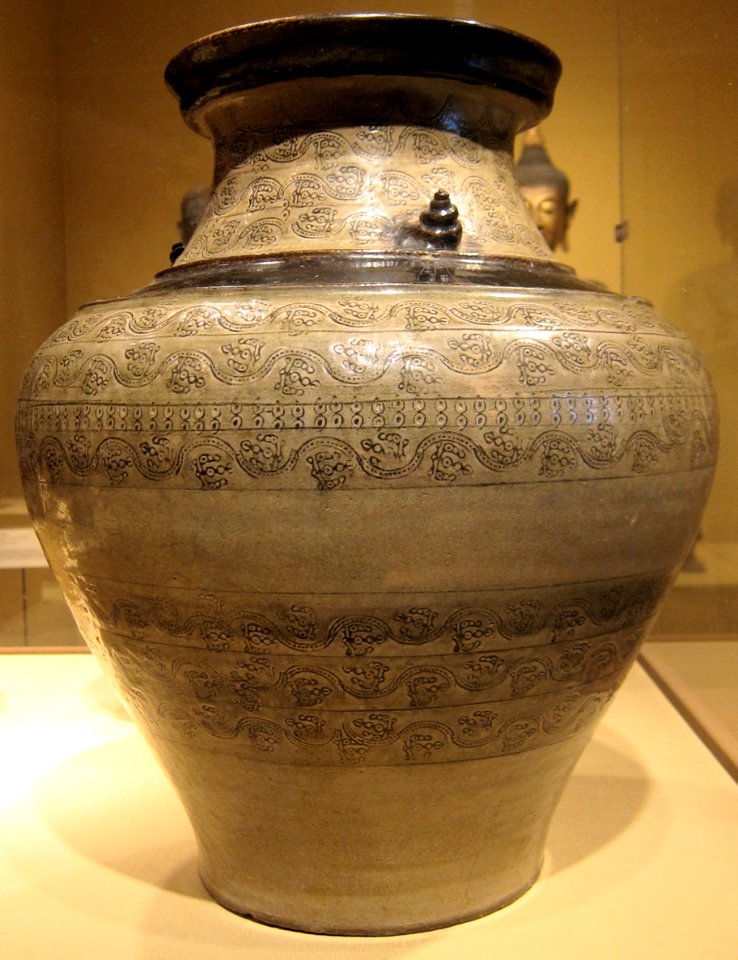 Storage Jar from Thailand, 15th century, glazed stoneware, Honolulu Academy of Arts
