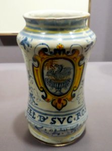 Storage jar, Italy or Spain, late 1600s to early 1700s, maiolica - Museum of Anthropology, University of British Columbia - DSC08967