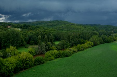 Stormy weather Vezere river Dordogne
