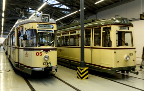 Straßenbahnwagen (1734 und 1538) Straßenbahnmuseum Dresden