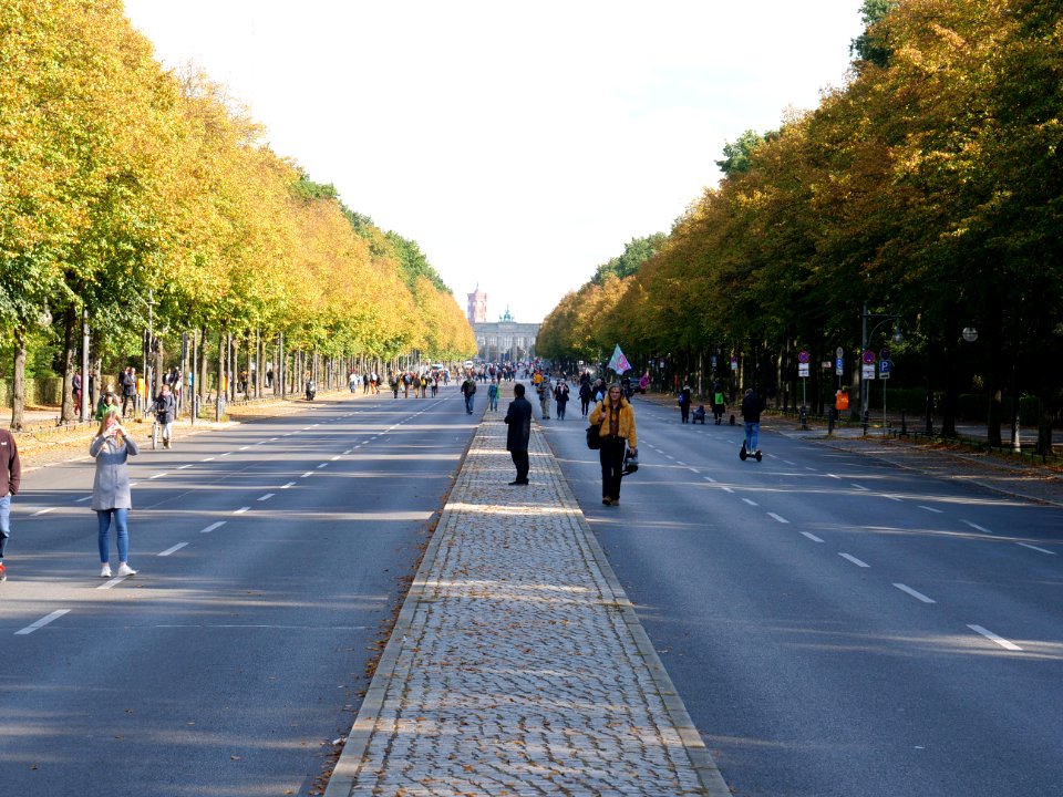 Straße des 17. Juni during Extinction Rebellion blockade of Großer Stern 02