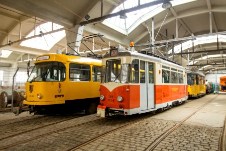 Straßenbahn Betriebsfahrzeuge 201 002 und 201 113-4 im Betriebshof Waltherstraße (4)