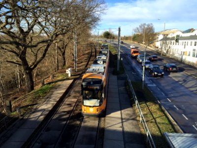 Straßenbahn Industriegelände Dresden