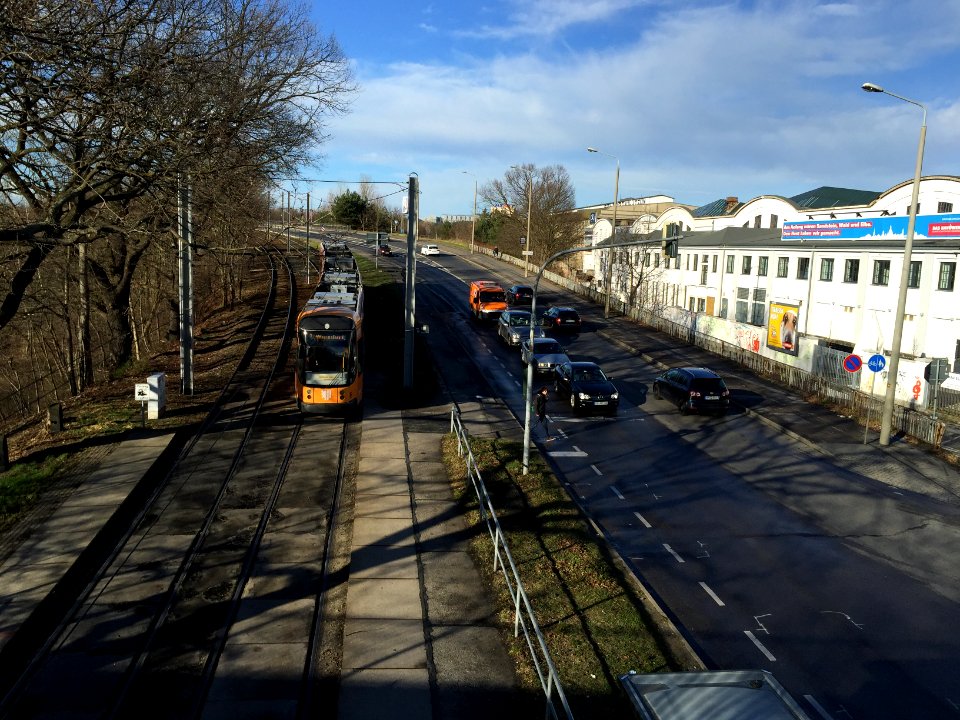 Straßenbahn Industriegelände Dresden 3