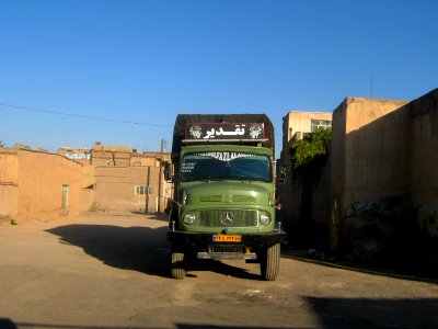 Stoped Benz truck - Haj Mehdi alley - Nishapur 2