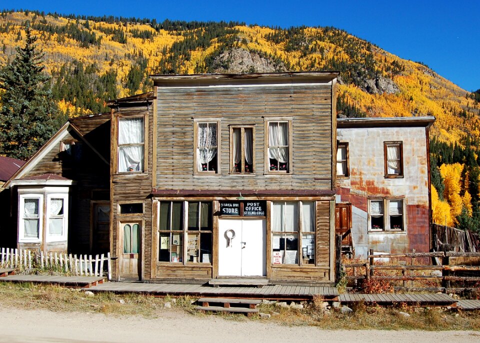 Ghost town autumn yellow
