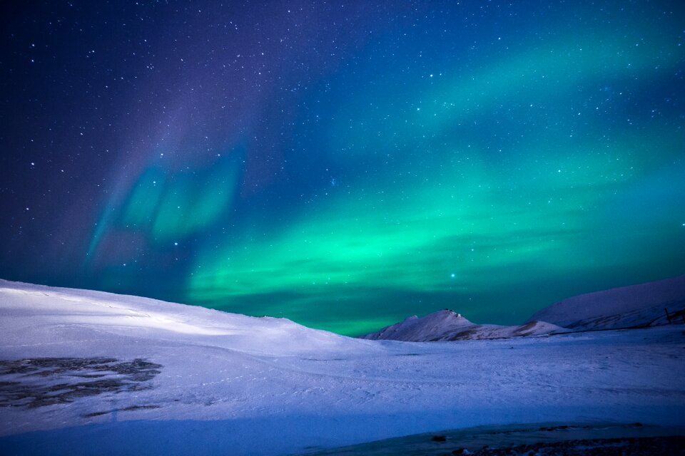 Aurora borealis ice adventure photo