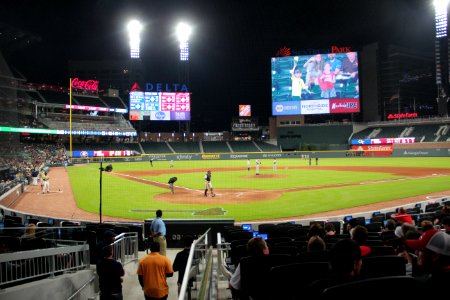 SunTrust Park view behind home plate, May 2017