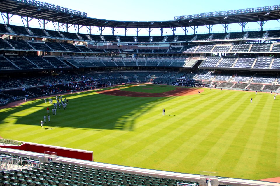 SunTrust Park viewed from outfield, May 2017