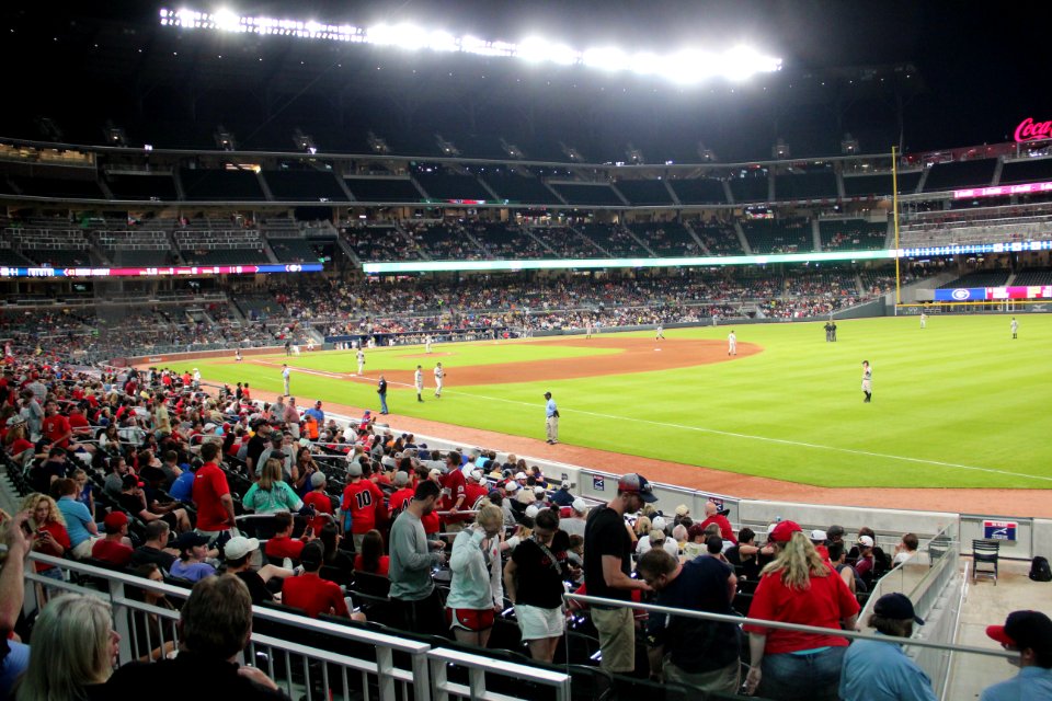 SunTrust Park view from right field, May 2017