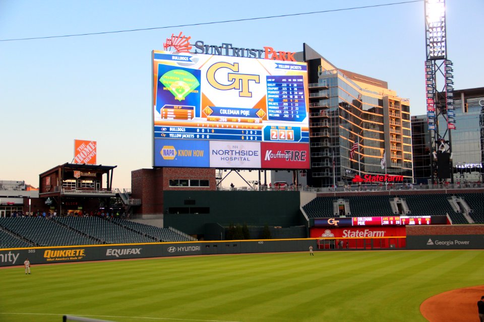SunTrust Park batter's eye, May 2017