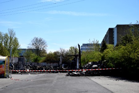 Supermarkt Ledo in Ahrensfelde (Brandenburg) durch Brand zerstört 9v10