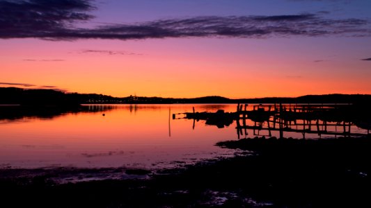 Sunset over Trommekilen from Norrkila 4 photo