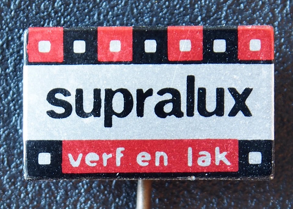 Supralux verf en lak reclamespeldje