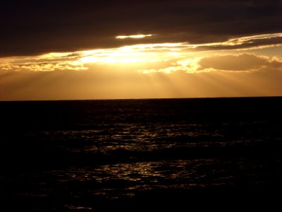 Sunset near Taranto, Italy photo