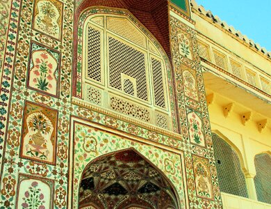 Facade decoration palace photo